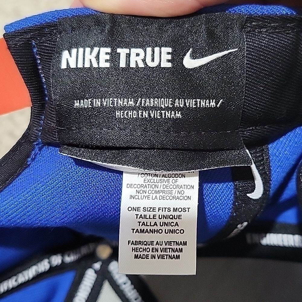 Vintage Nike True Gary Payton gp20 blue & orange snapback hat.  OSFM - Picture 4 of 8